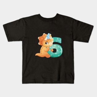 9th Birthday Cute Little Dinosaur Kids T-Shirt